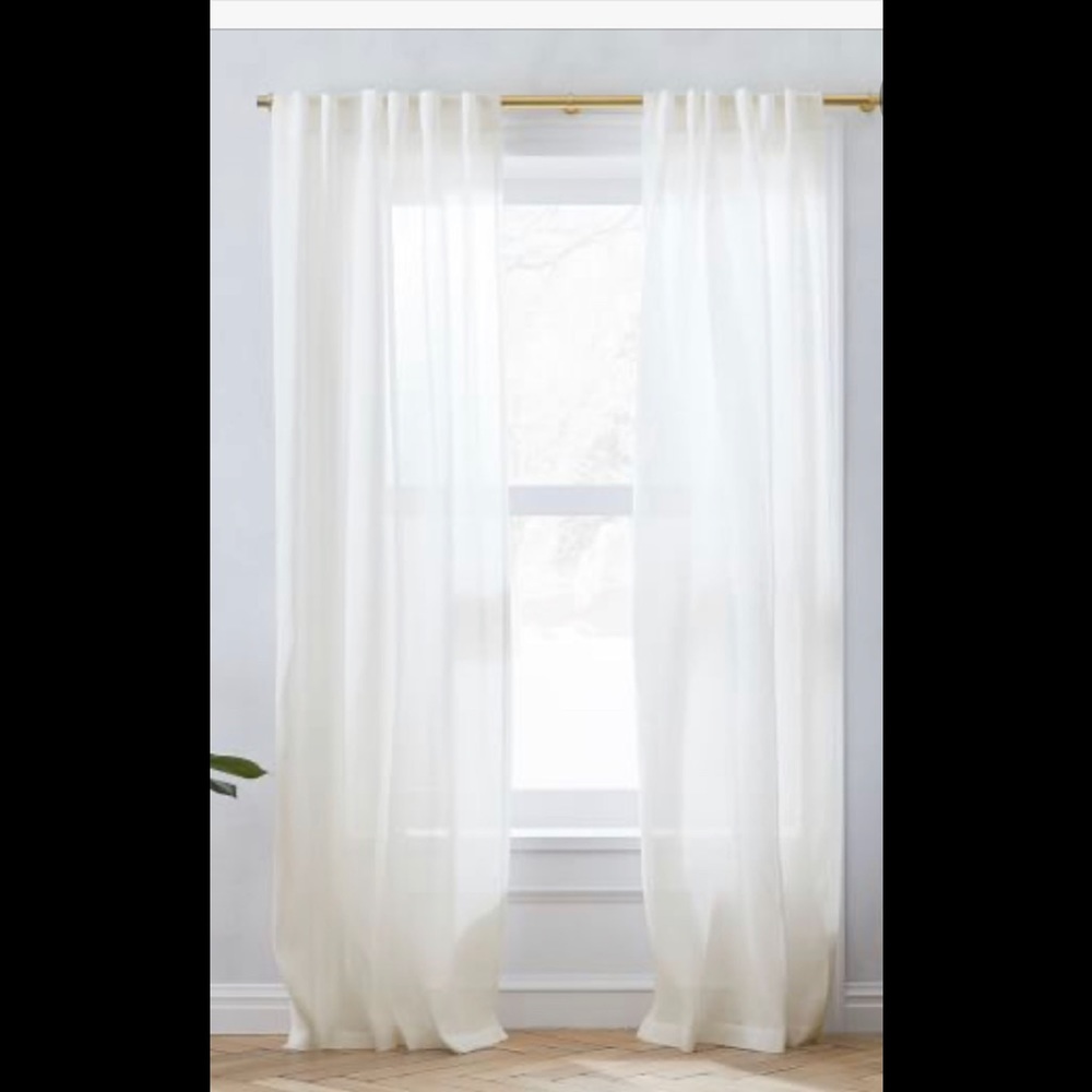 West Elm Sheer Belgium Curtains